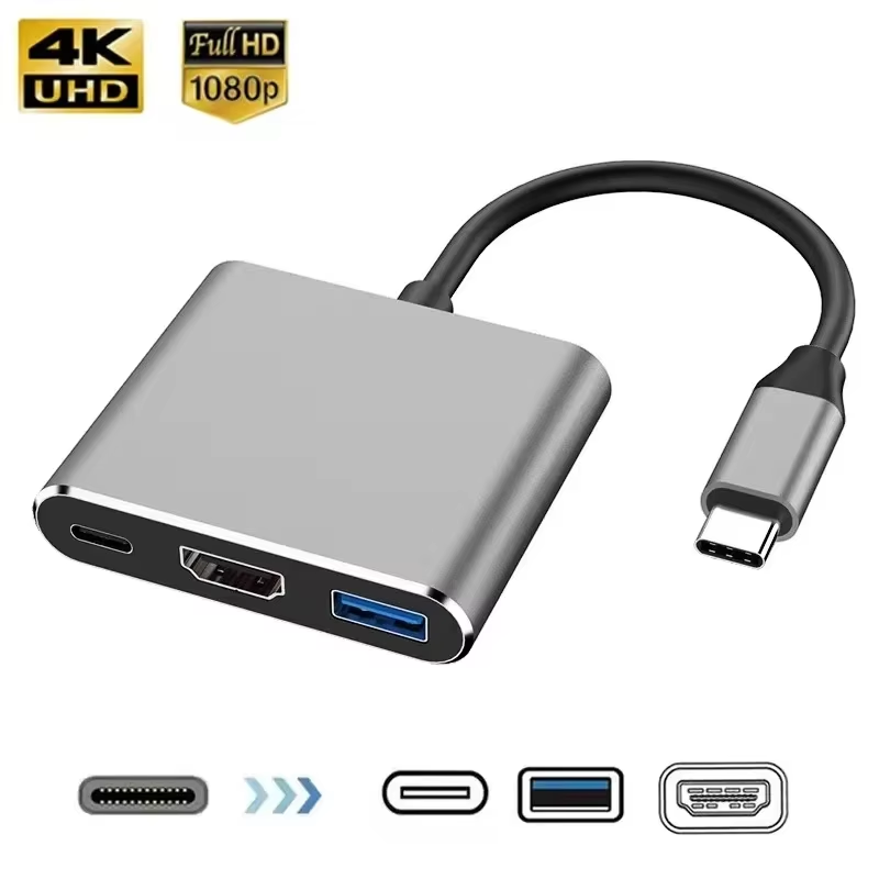 Docking Station Usb C - Stacja dokująca 3 w 1 USB