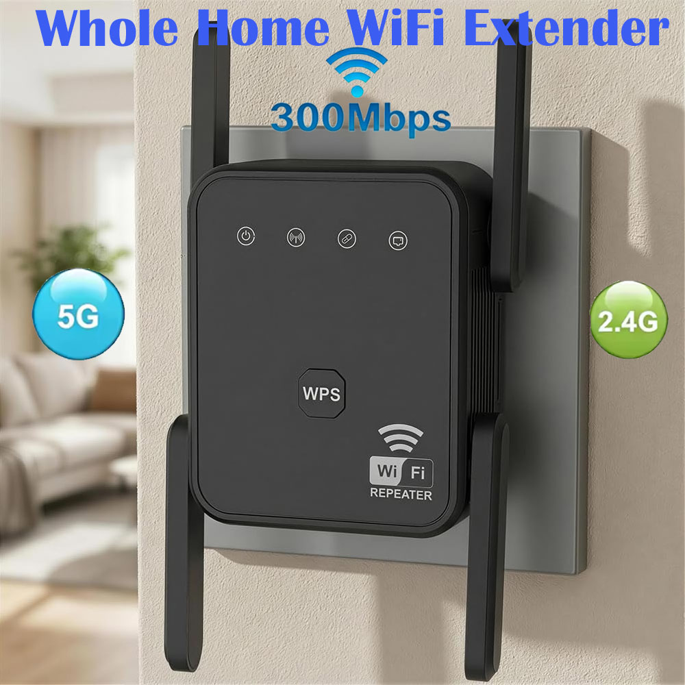 Wifi Range Extender - Nowy wzmacniacz WiFi 2026, 300Mbps, 2.4GHz,