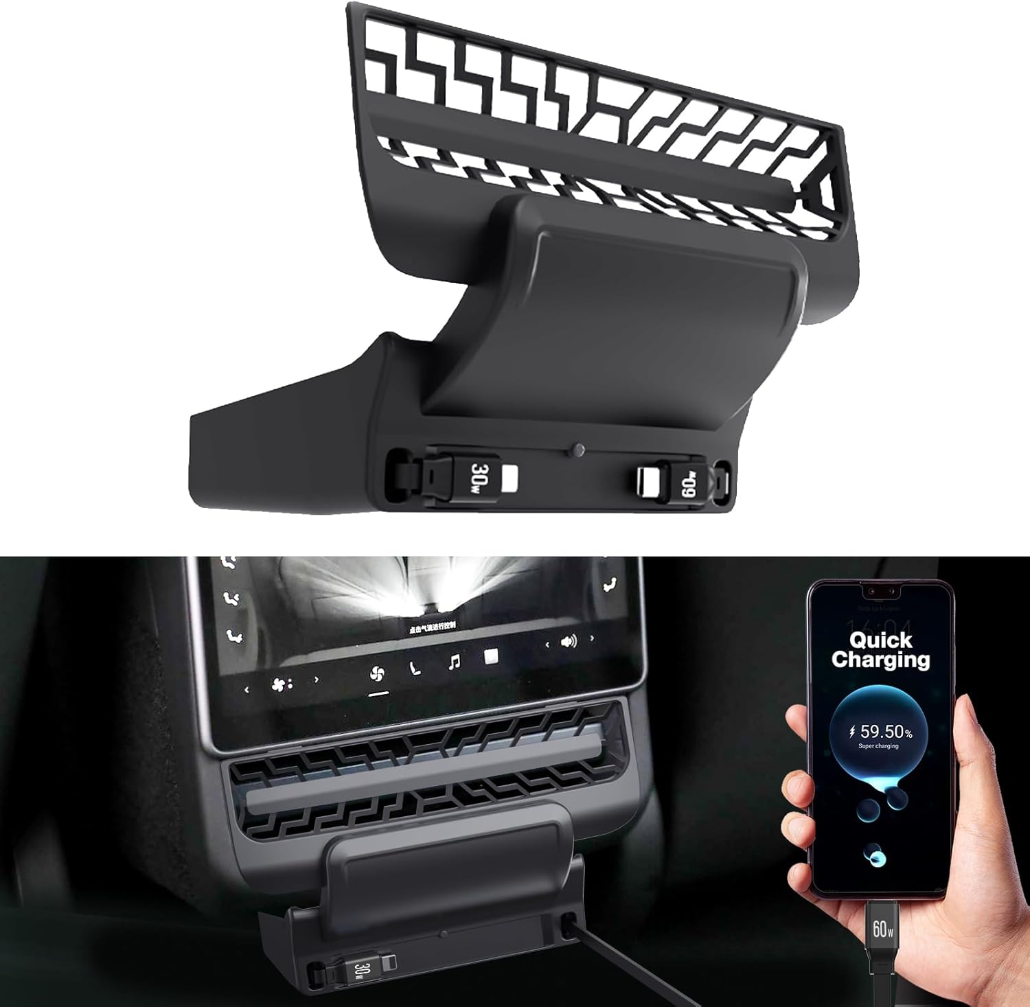 Docking Station Usb C - Inteligentna stacja dokująca z tylnym otworem
