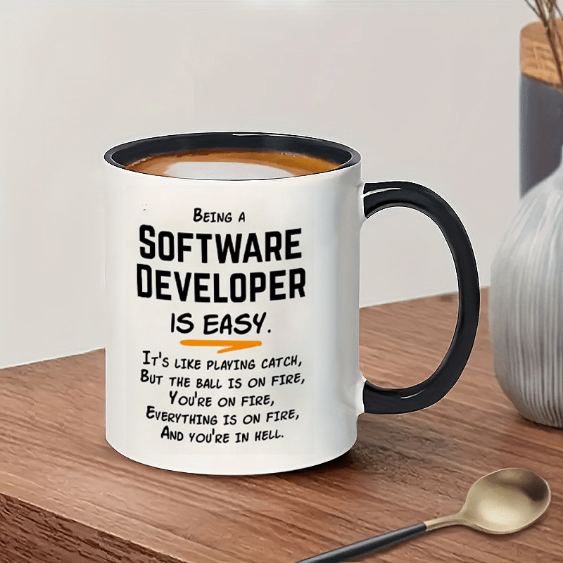 The Office Tech - Humorystyczny kubek ceramiczny 11oz dla programistów