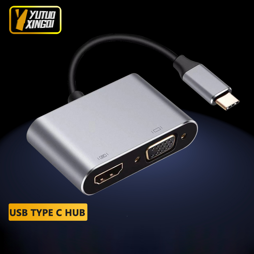 Docking Station Usb C - Adapter/Hub USB-C 4 w 1 z