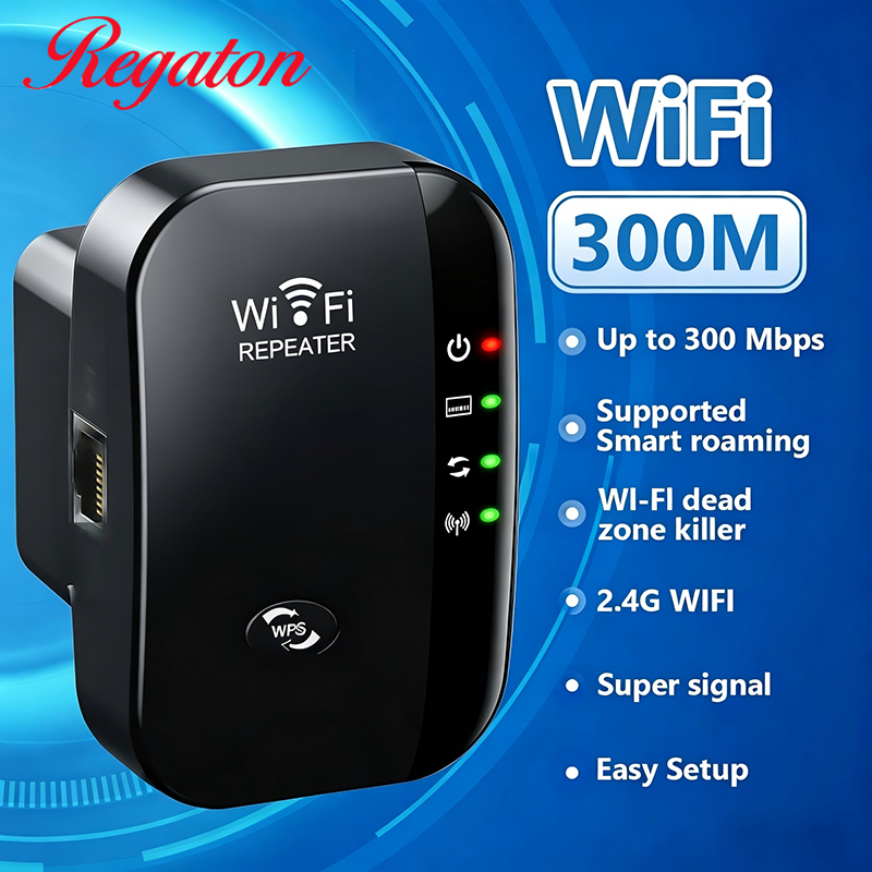 Wifi Range Extender - Bezprzewodowy wzmacniacz sygnału WiFi 300M 2.4GHz,