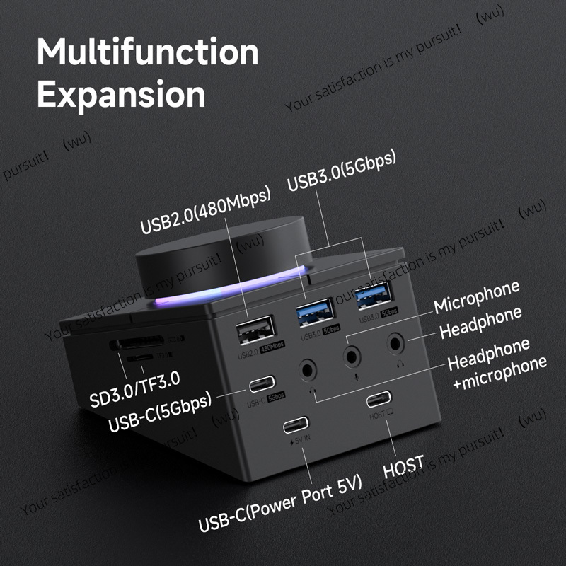 Hub USB-C z przyciskami skrótó – Docking Station Usb C recenzja i cena