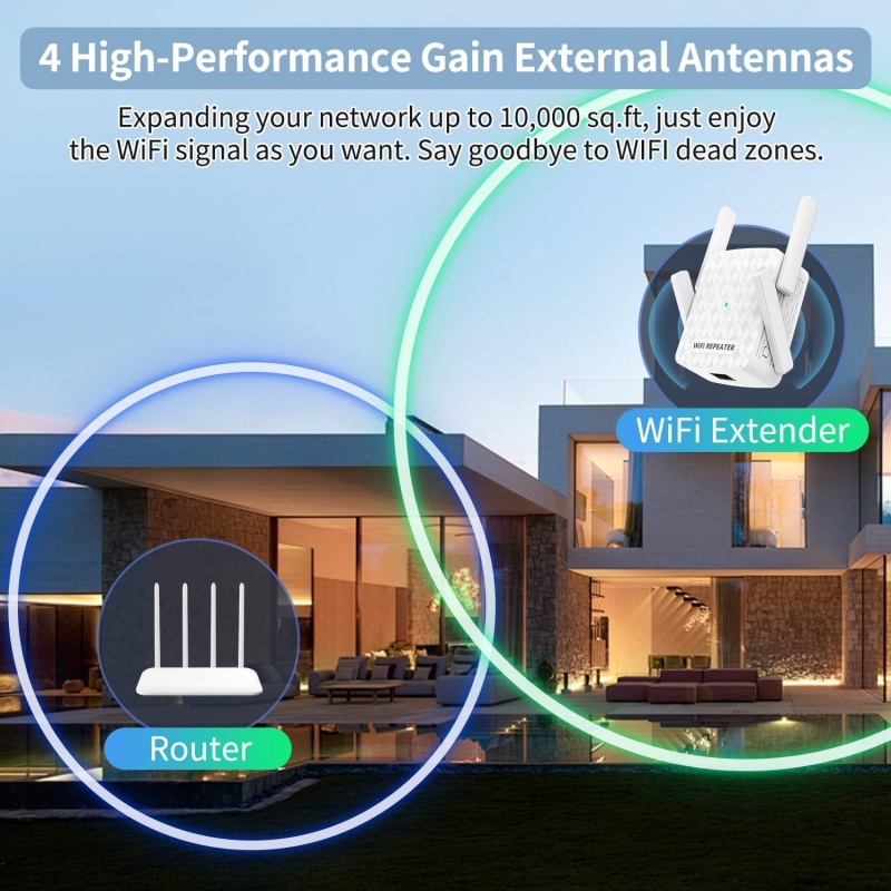 Wzmacniacz sygnału WiFi 1200Mb – Wifi Range Extender recenzja i cena
