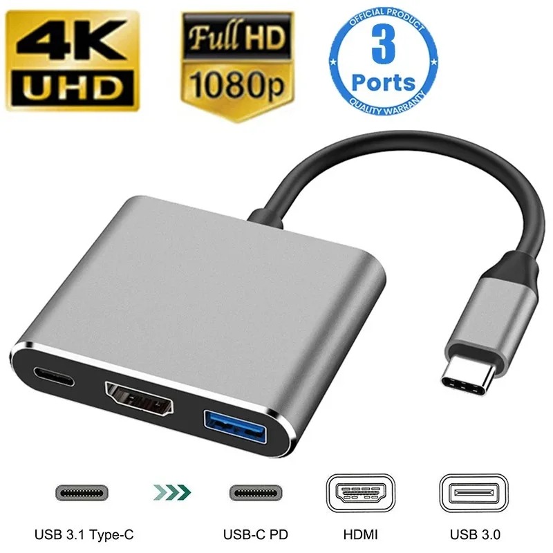 USB C HUB 3w1 Typ C 3.0 do HDM – Docking Station Usb C recenzja i cena