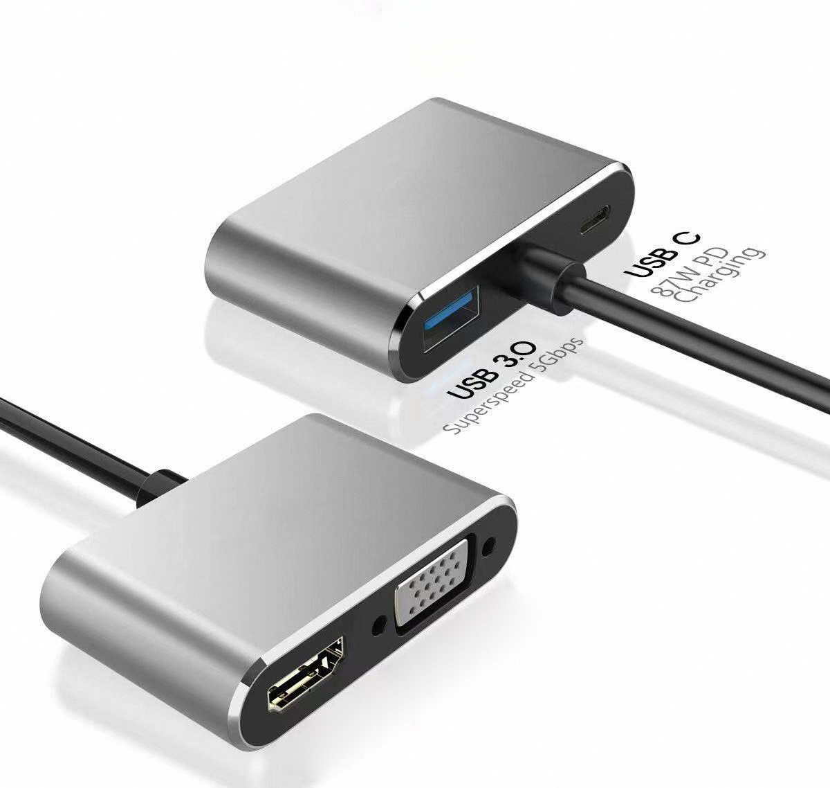 Adapter/Hub USB-C 4 w 1 z obsł – Docking Station Usb C recenzja i cena